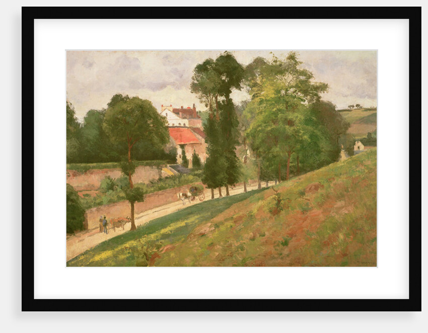 Route de Saint-Antoine à l'Hermitage, Pontoise, 1875 by Camille Pissarro