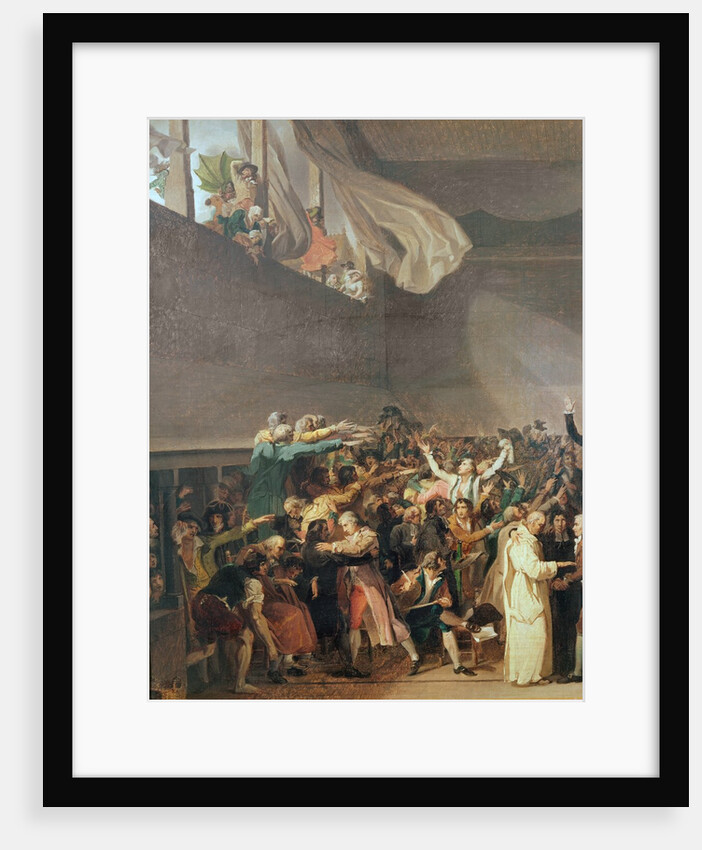 The Tennis Court Oath, 20th June 1789, detail, 1791 by Jacques Louis David