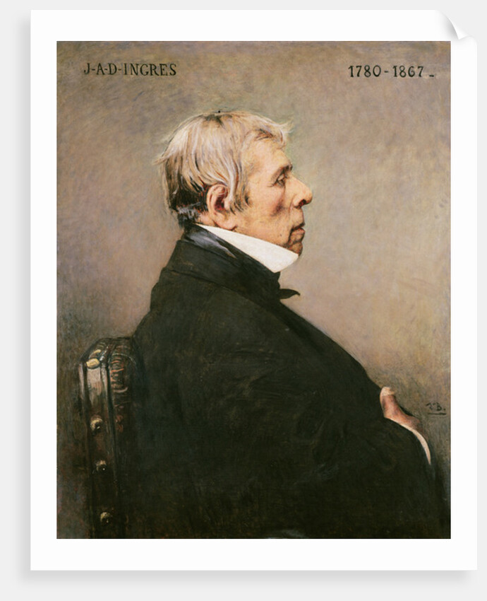 Portrait of J.A.D Ingres by Leon Joseph Florentin Bonnat