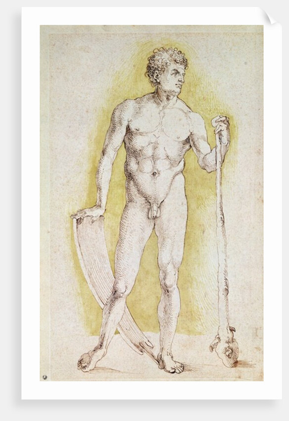 Young Nude Man by Albrecht Dürer or Duerer