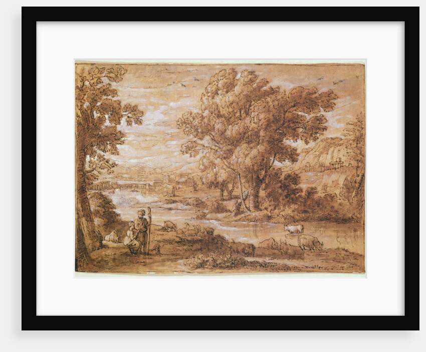 Shepherd and Shepherdess by Claude Lorrain