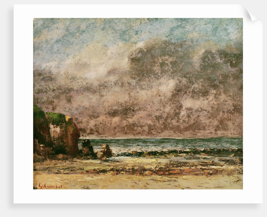 A Calm Seascape by Gustave Courbet