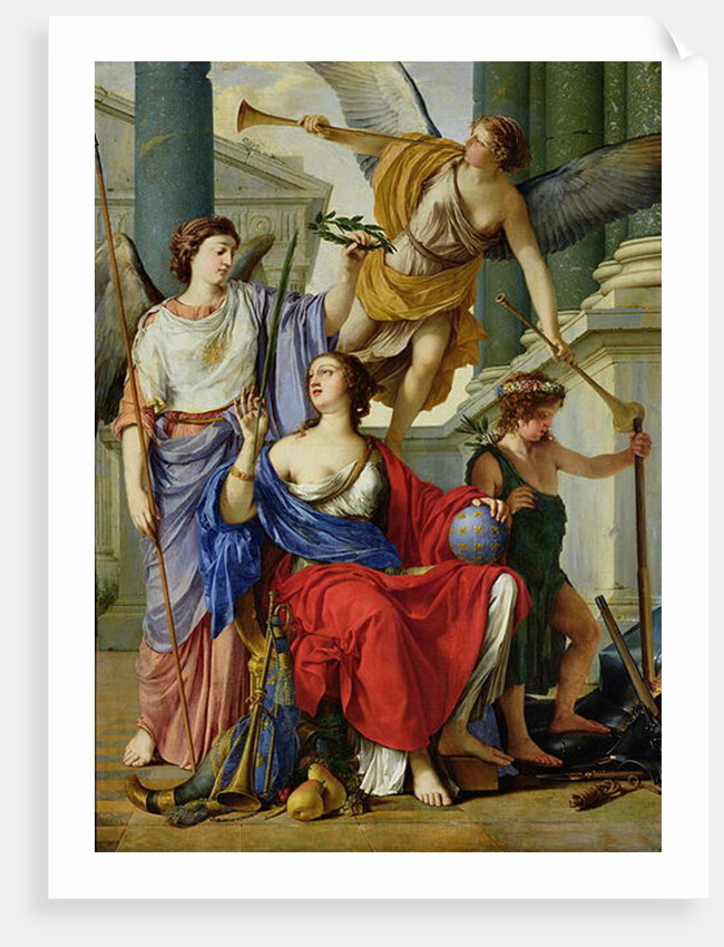 Allegory of the Regency of Anne of Austria 1648 by Laurent de La Hire or La Hyre