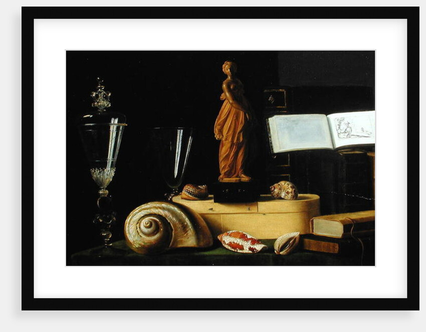 Still Life with a Statuette and Shells, c.1630 by Sebastian Stoskopff