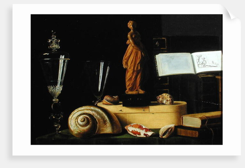 Still Life with a Statuette and Shells, c.1630 by Sebastian Stoskopff
