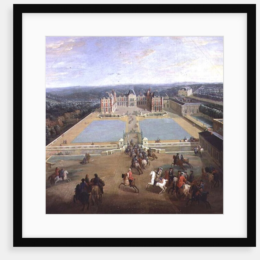 The Chateau de Meudon from the side of the avenue, 1722 by Pierre-Denis Martin