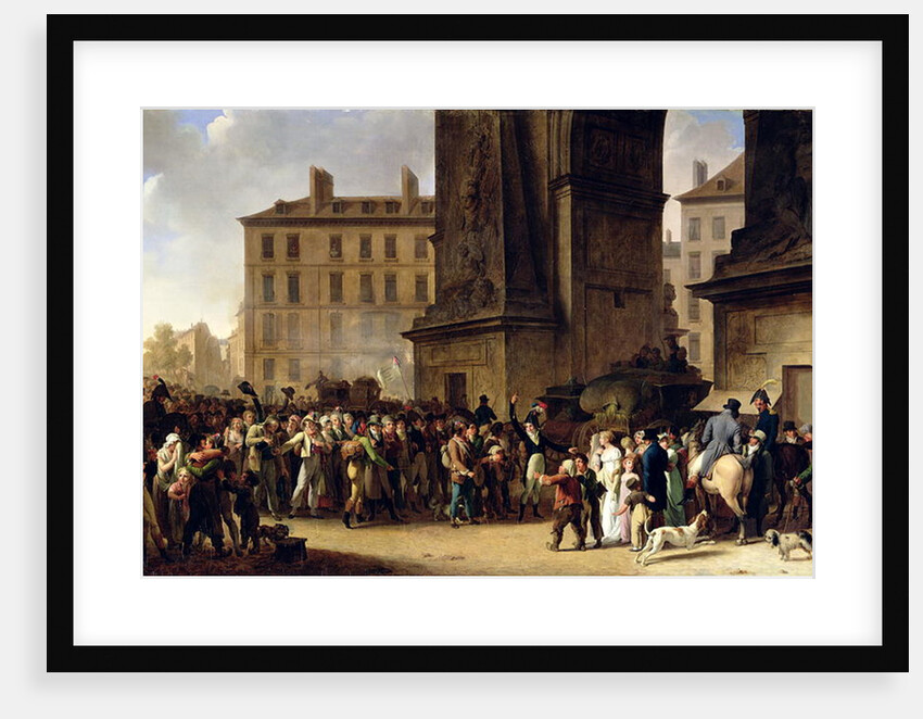 The Conscripts of 1807 Marching Past the Gate of Saint-Denis by Louis Leopold Boilly