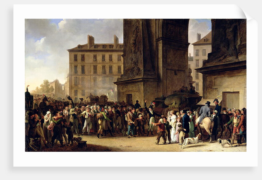The Conscripts of 1807 Marching Past the Gate of Saint-Denis by Louis Leopold Boilly