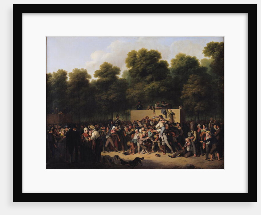 The Distribution of Food and Wine on the Champs-Elysees, 1822 by Louis Leopold Boilly