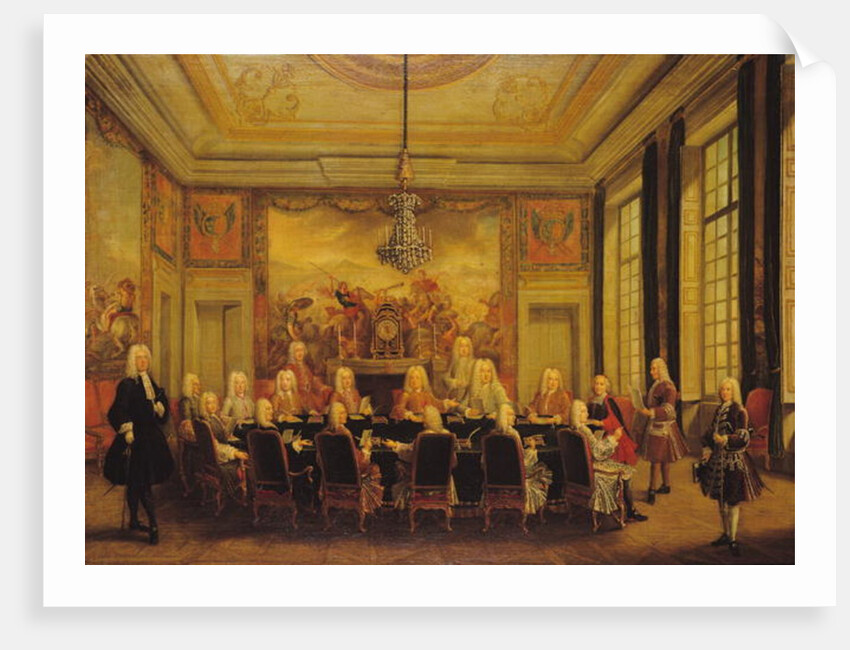 The Council of Regency for the Minority of Louis XV , 16th September 1715 by French School