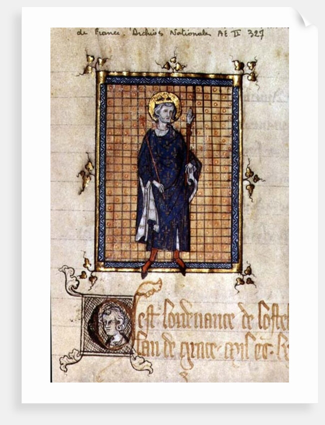 AE II 327 King Saint Louis carrying the Sceptre and the Hand of Justice by French School