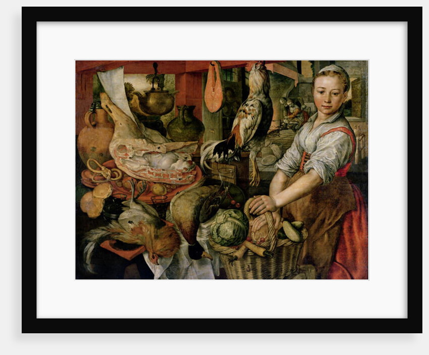Kitchen Interior, 1566 by Joachim Beuckelaer or Bueckelaer