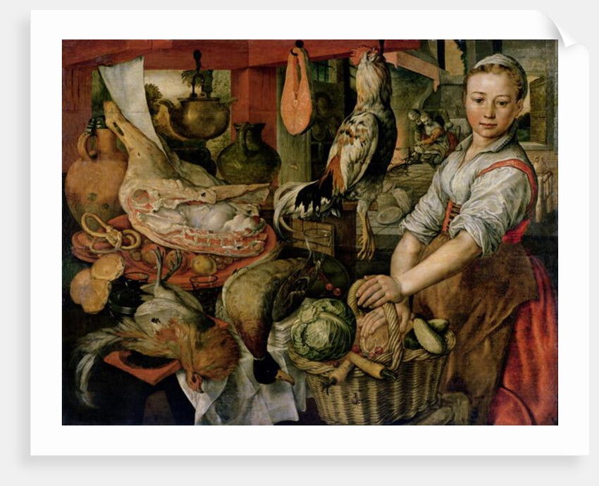Kitchen Interior, 1566 by Joachim Beuckelaer or Bueckelaer