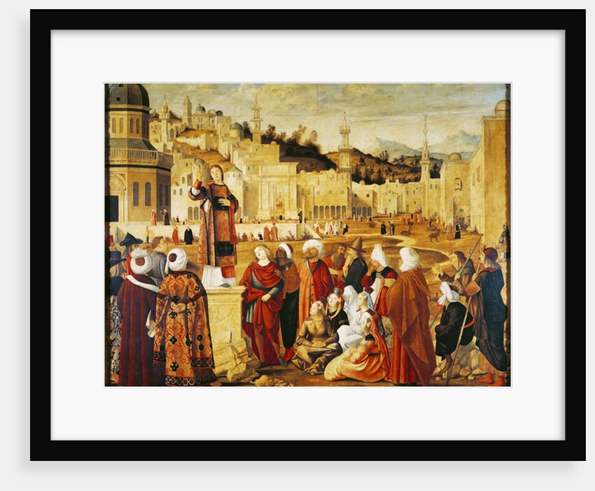 St. Stephen Preaching by Vittore Carpaccio