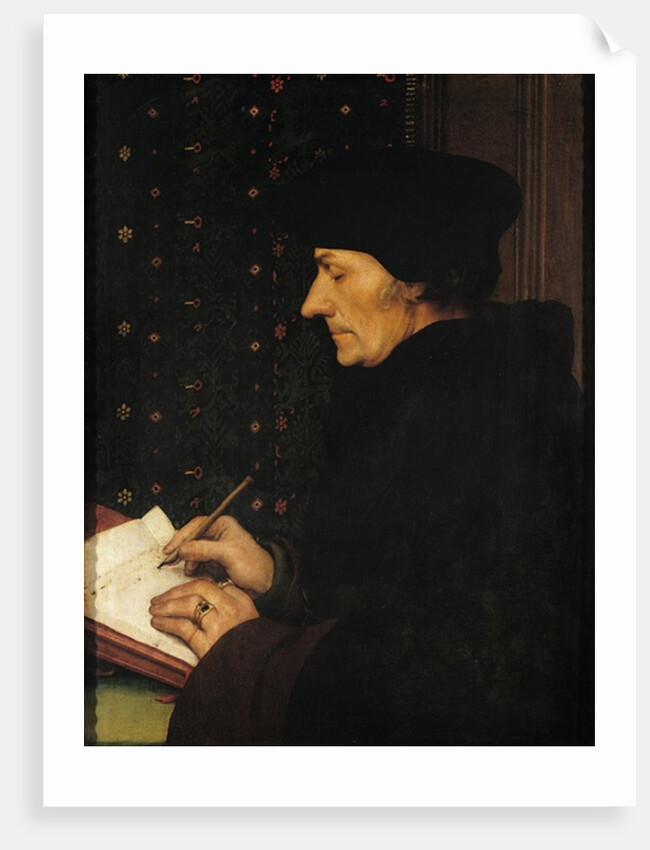 Portrait of Desiderius Erasmus by Hans Holbein the Younger