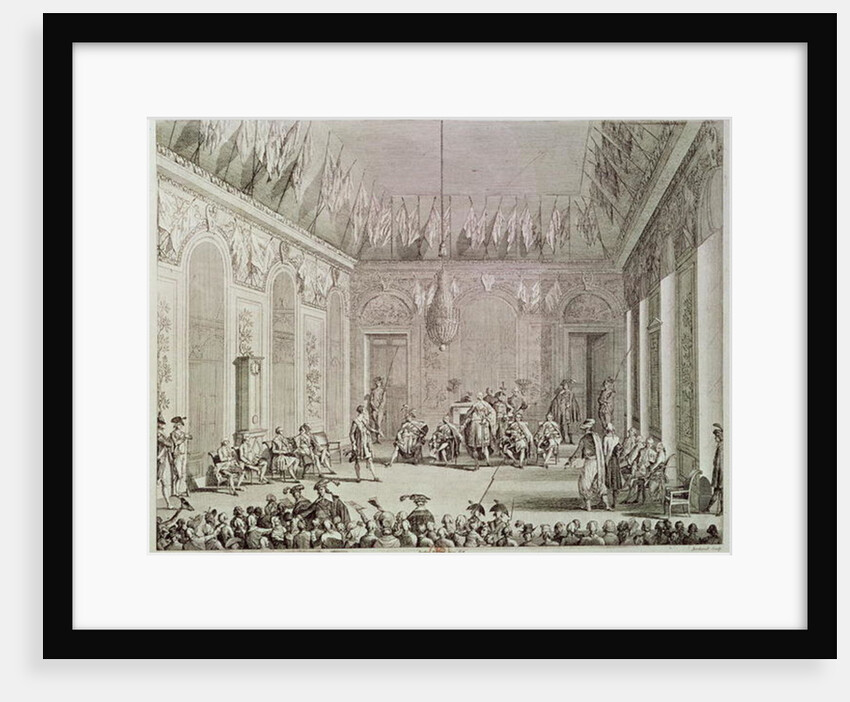 The Formal Audience of the Directory, 30th Brumaire An IV engraved by Pierre Gabriel Berthault by Jean Duplessi-Bertaux