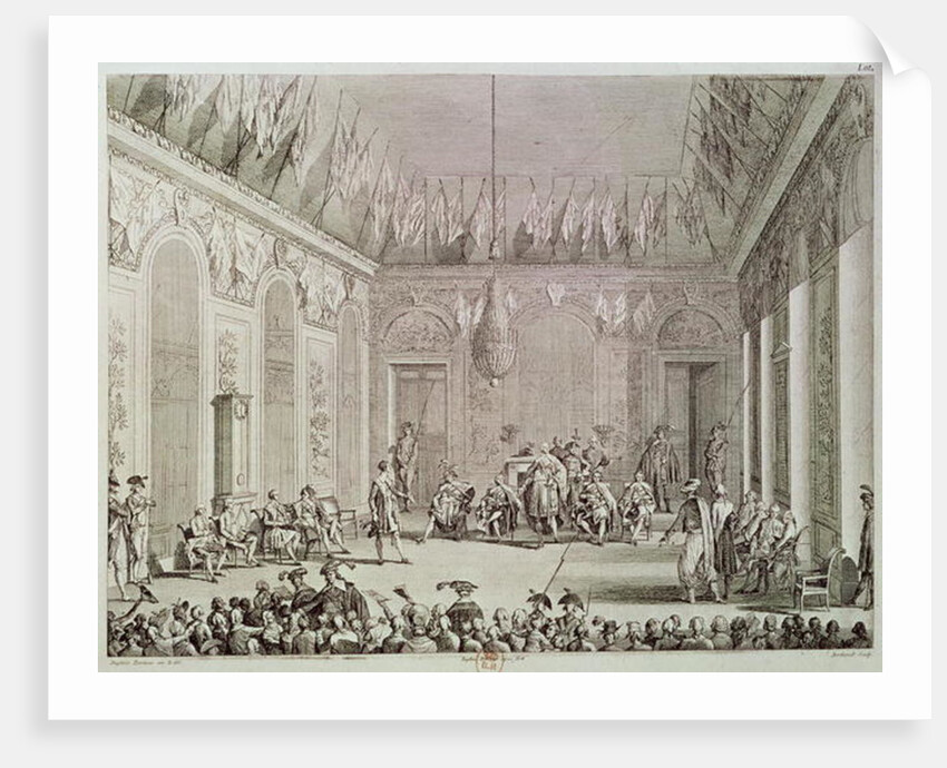 The Formal Audience of the Directory, 30th Brumaire An IV engraved by Pierre Gabriel Berthault by Jean Duplessi-Bertaux