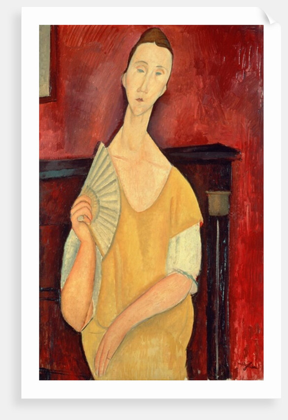 Woman with a Fan, 1919 by Amedeo Modigliani