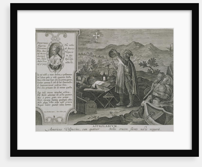 The Development of the Mariner's Astrolabe and the Discovery of America by Amerigo Vespucci by Jan van der Straet