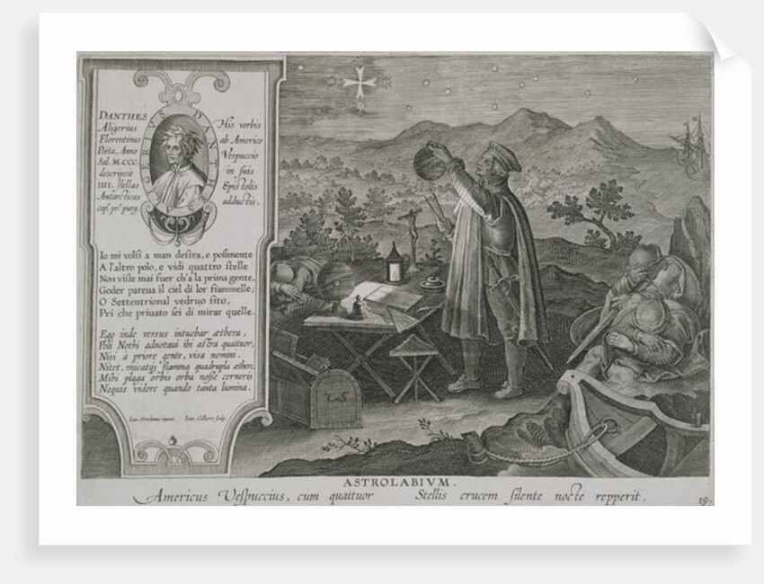 The Development of the Mariner's Astrolabe and the Discovery of America by Amerigo Vespucci by Jan van der Straet