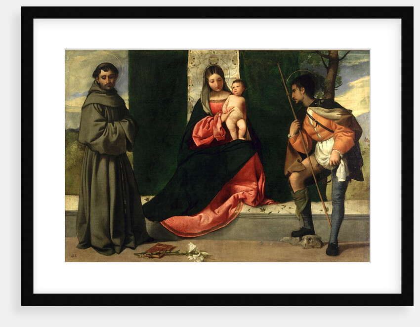Virgin and Child with St. Anthony of Padua and St. Rocco by Giorgione