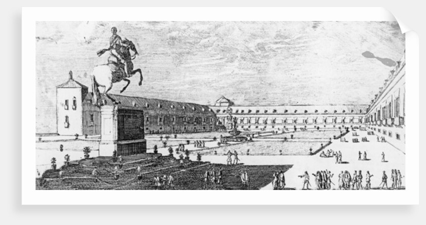 Facade and Entrance to the Buen Retiro Palace, Madrid by Louis Meunier