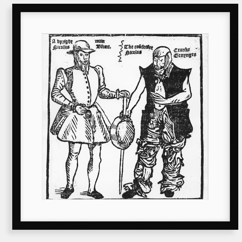 Nicholas Jennings in the guise both of a cripple and a gang leader by English School