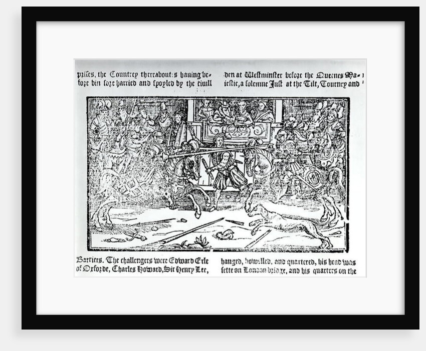 A Jousting Tournament by English School