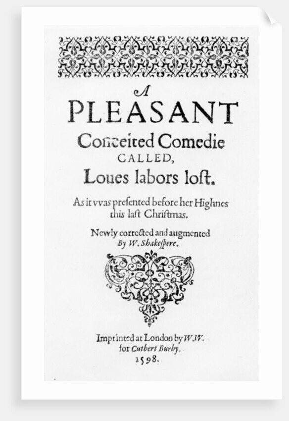 Loves Labours Lost by English School