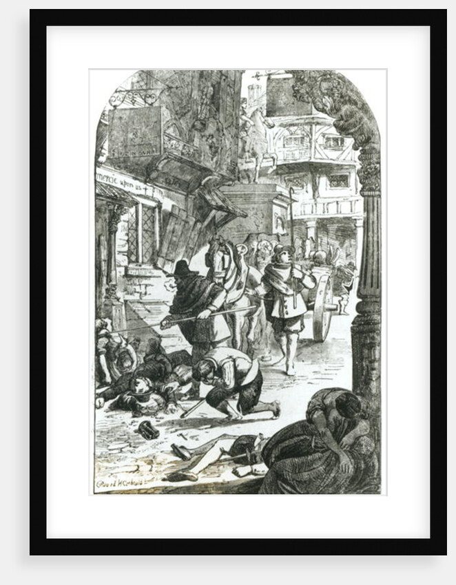 The Great Plague of London in 1665 by Edward Henry Corbould