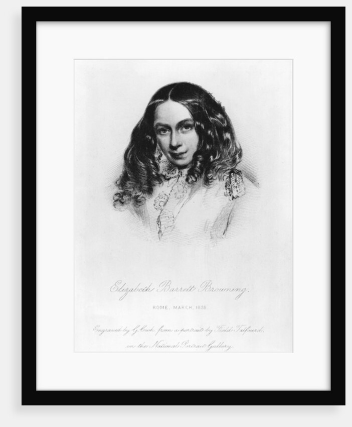 Portrait of Elizabeth Barrett Browning in 1859 by Field Talfourd