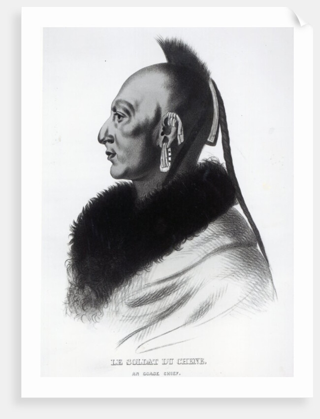 Le Soldat du Chene, an Osage Chief by American School