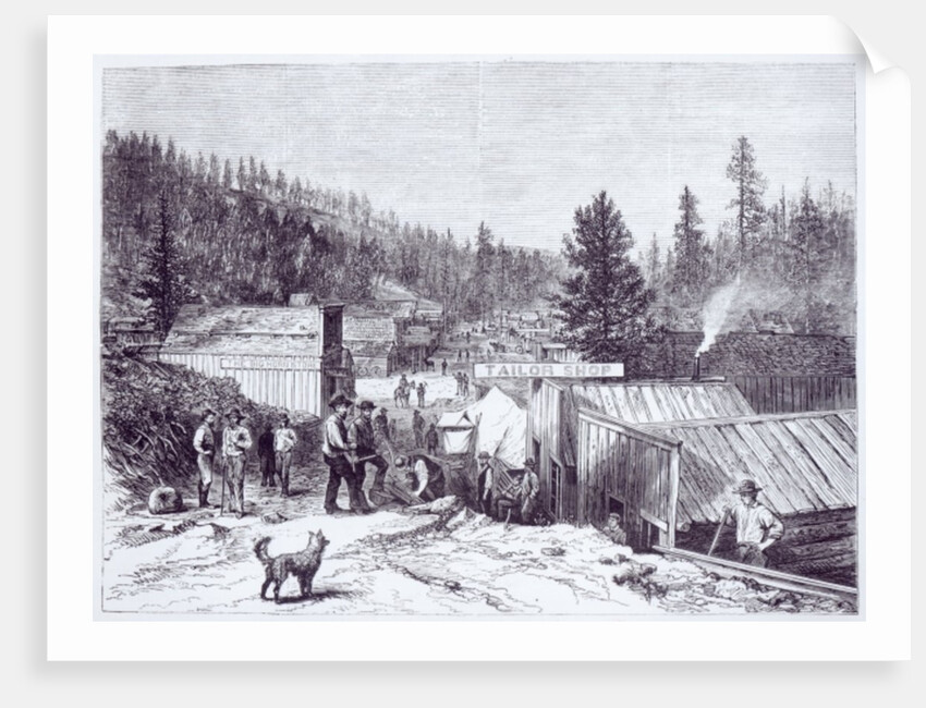 The Indian War, Deadwood City, Black Hills of Dakota by American School