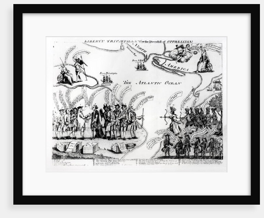 Liberty Triumphant, or the Downfall of Oppression, 1773 by American School