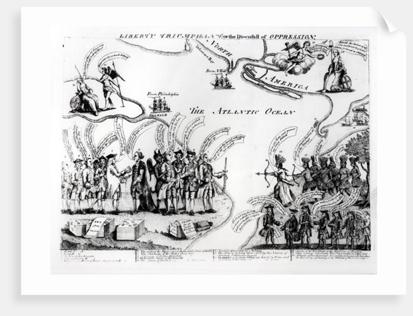 Liberty Triumphant, or the Downfall of Oppression, 1773 by American School