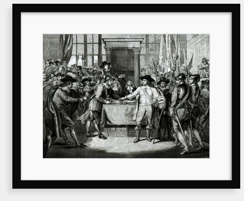 Oliver Cromwell Dissolving the Long Parliament in 1653 by English School