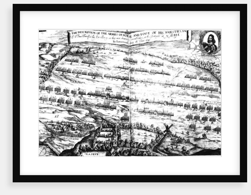 The Description of the Armies of Horse and Foot of his Majesties at the Battle of Naseby, 14th June 1645 by Streeter (after)