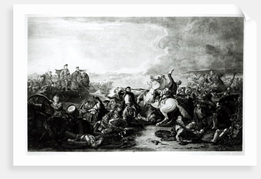The Death of Colonel James Gardiner at the Battle of Prestonpans in 1745 by English School