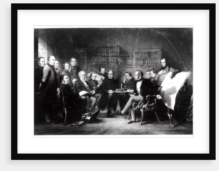The Aberdeen Cabinet, deciding upon the expedition to the Crimea by John Gilbert