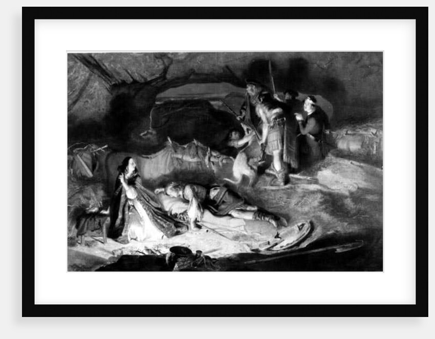 Bonnie Prince Charlie in Hiding after the Battle of Culloden, 16th April 1746 by English School