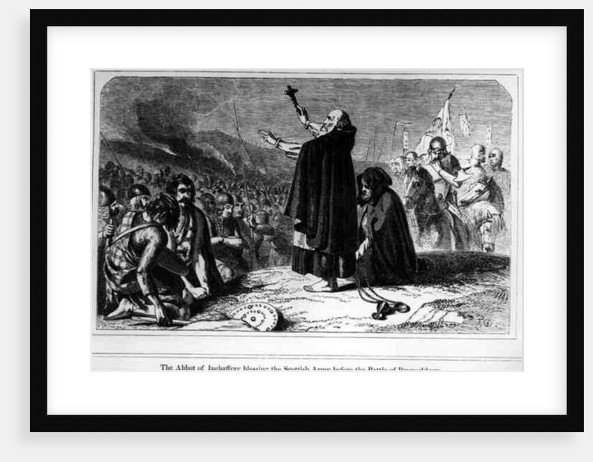 The Abbot of Inchaffray Blessing the Scottish Army Before the Battle of Bannockburn, 21st June 1314 by English School