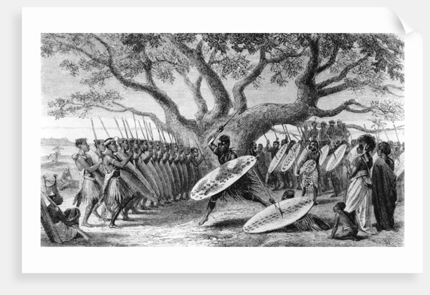 Dance of the Landeens, or Zulus, Arrived at the Shupanga to Lift the Annual Tribute of the Portuguese by English School