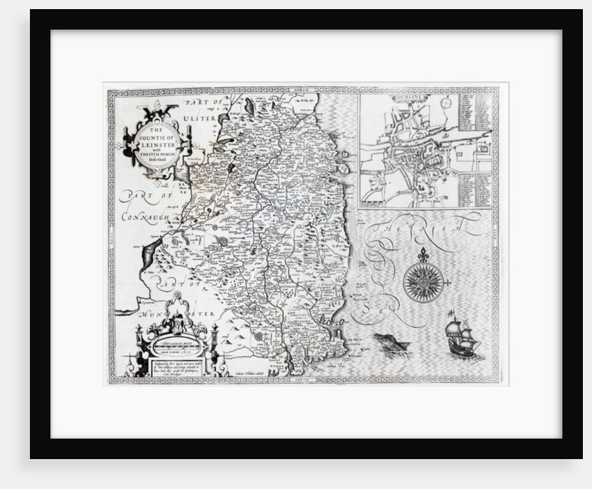 The County of Leinster with the City of Dublin Described by John Speed