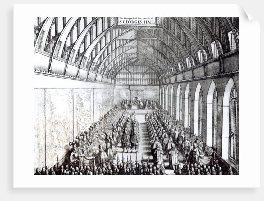 Banquet of Charles II in St. George's Hall, Windsor Castle by English School