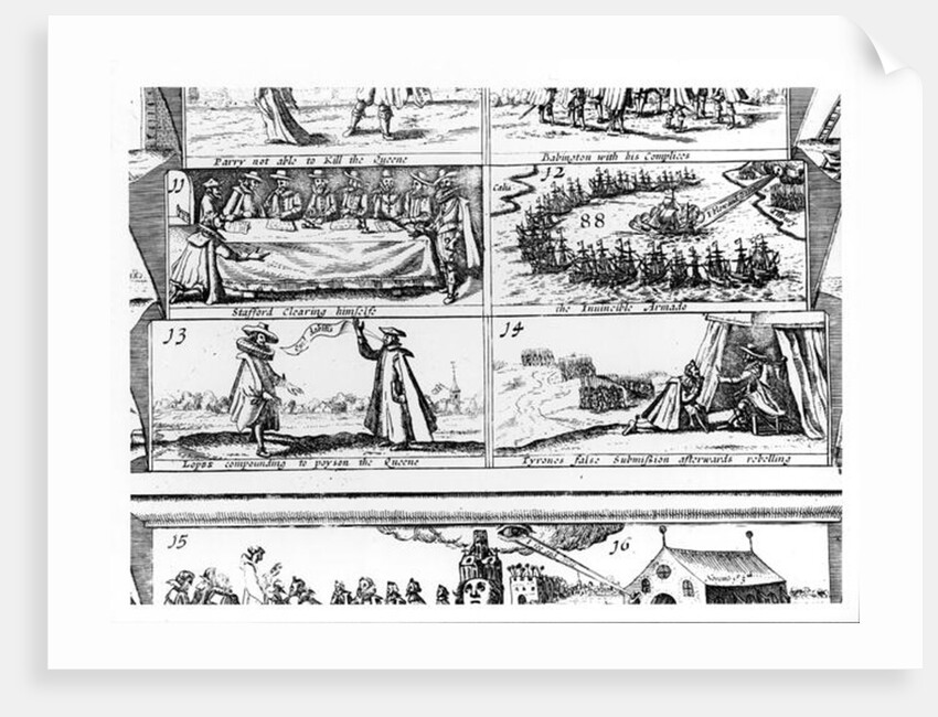 Stafford Clearing Himself, the Invincible Armada, Lopas Compounding to Poison the Queen, Tyrone's False Submission After Rebelling by English School