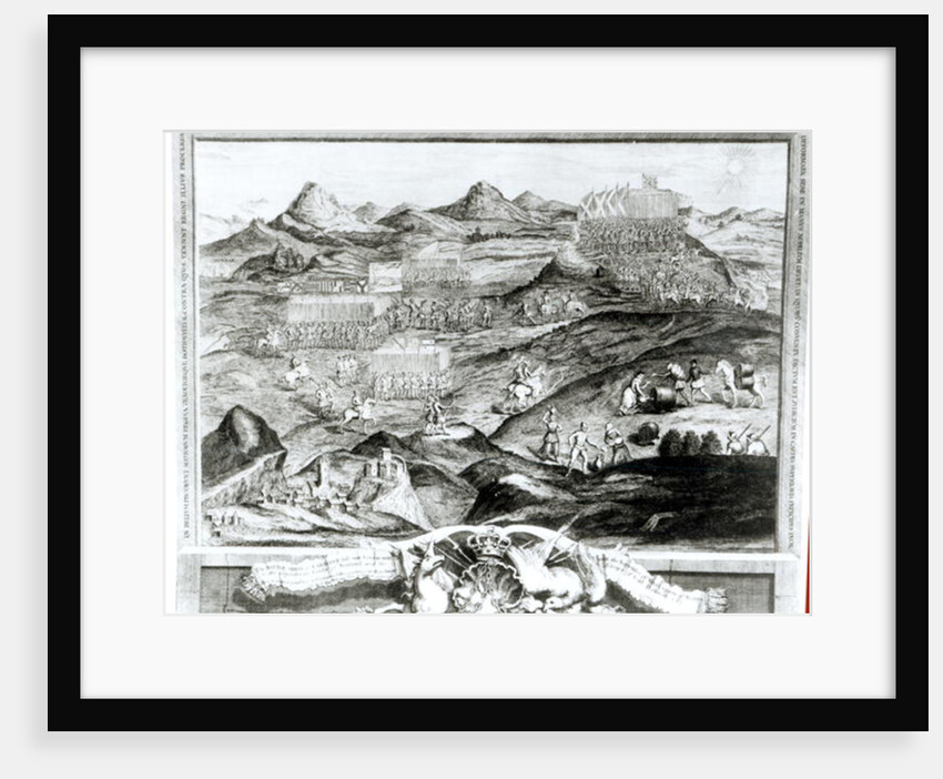 The Battle Array of Carberry Hill near Edinburgh with the Surrender of Mary, Queen of Scots to the Confederate Lords of Scotland and the Escape of Earl Bothwell in 1567 by George Vertue