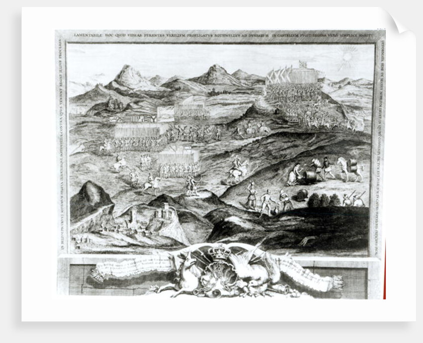 The Battle Array of Carberry Hill near Edinburgh with the Surrender of Mary, Queen of Scots to the Confederate Lords of Scotland and the Escape of Earl Bothwell in 1567 by George Vertue