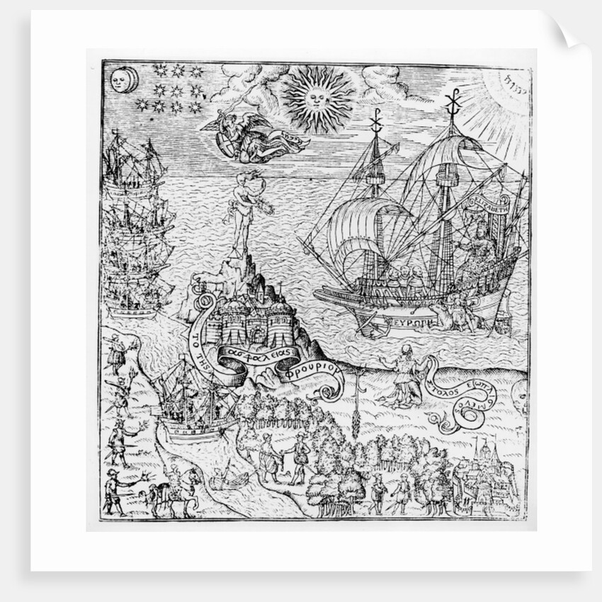 Queen Elizabeth I on Board a Ship by English School