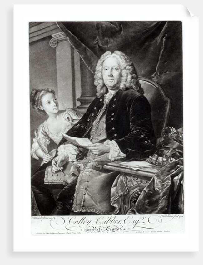 Colley Cibber 1758 by Jean Baptiste (after) Vanloo