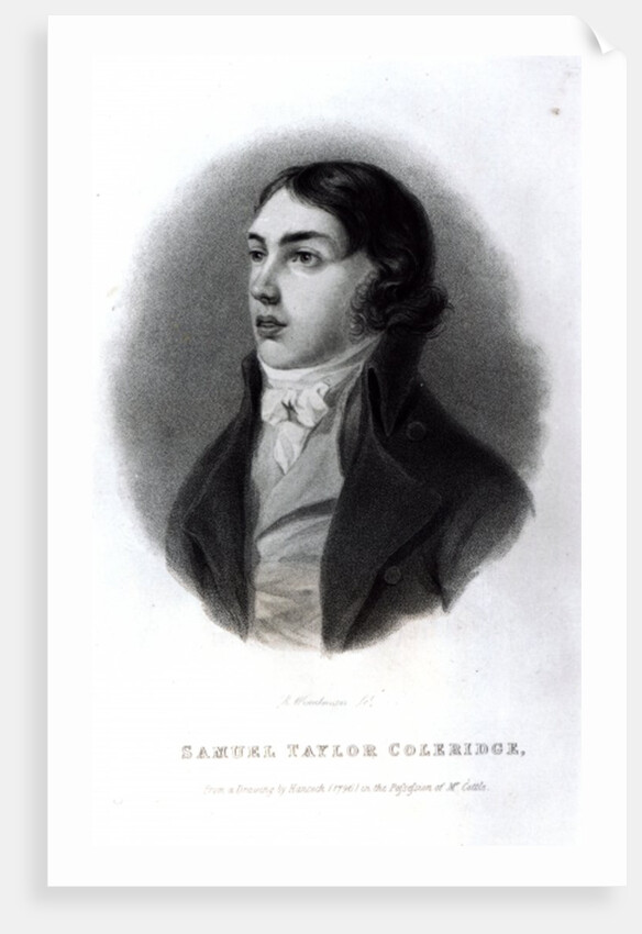 Portrait of Samuel Taylor Coleridge as a Young Man by Robert Hancock (after)
